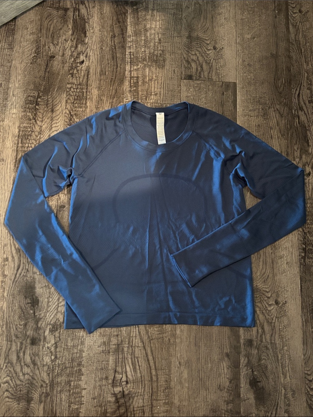 Lululemon Swiftly Tech Long Sleeve - Waist Length - Steel Blue - Size 10